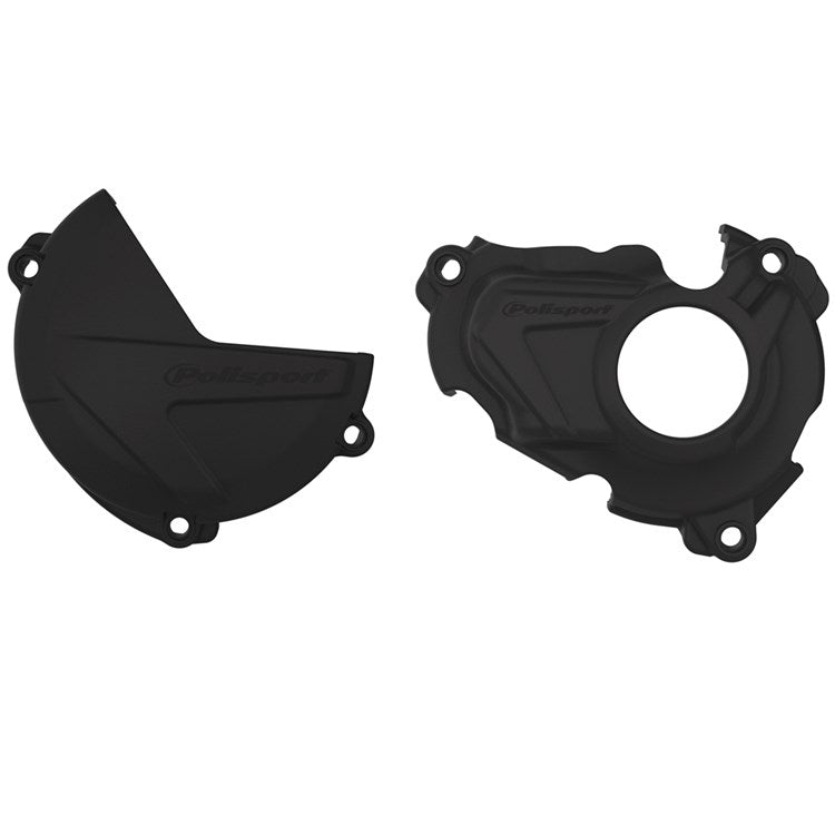 Polisport Clutch & Ignition Cover Protector YAMAHA WR250F 20-23 Black