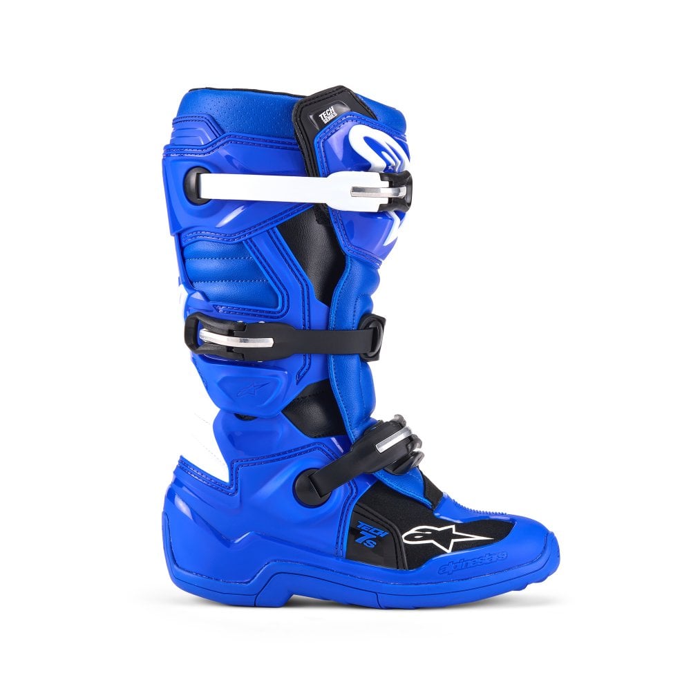 Alpinestars Tech 7s YOUTH Motocross Boots Blue/Black/White