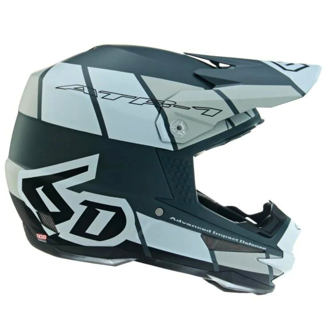 6D ATR-1 MX Helmet Shear White/Grey/Black