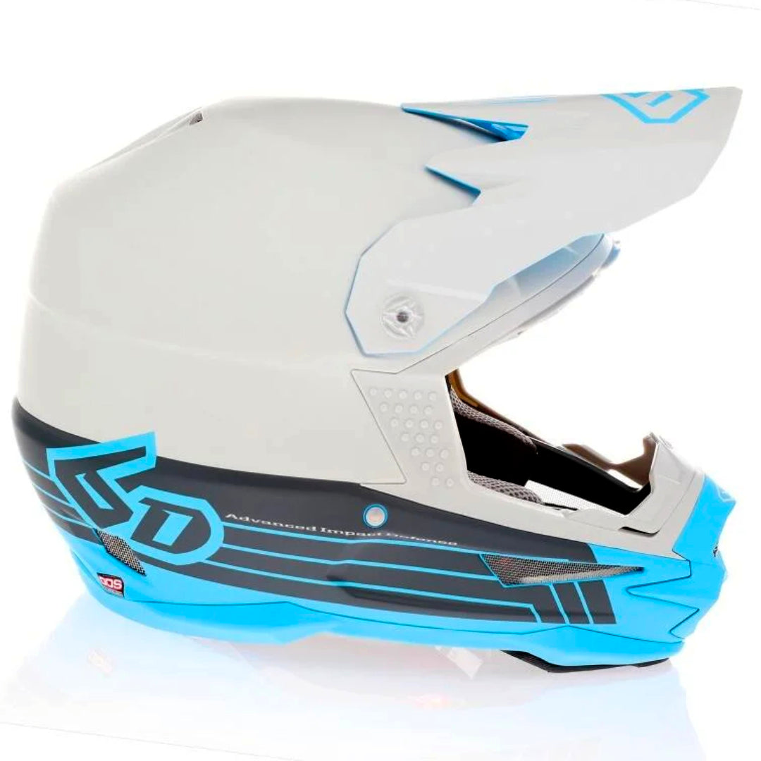 6D ATR-1 MX Helmet Split Cyan