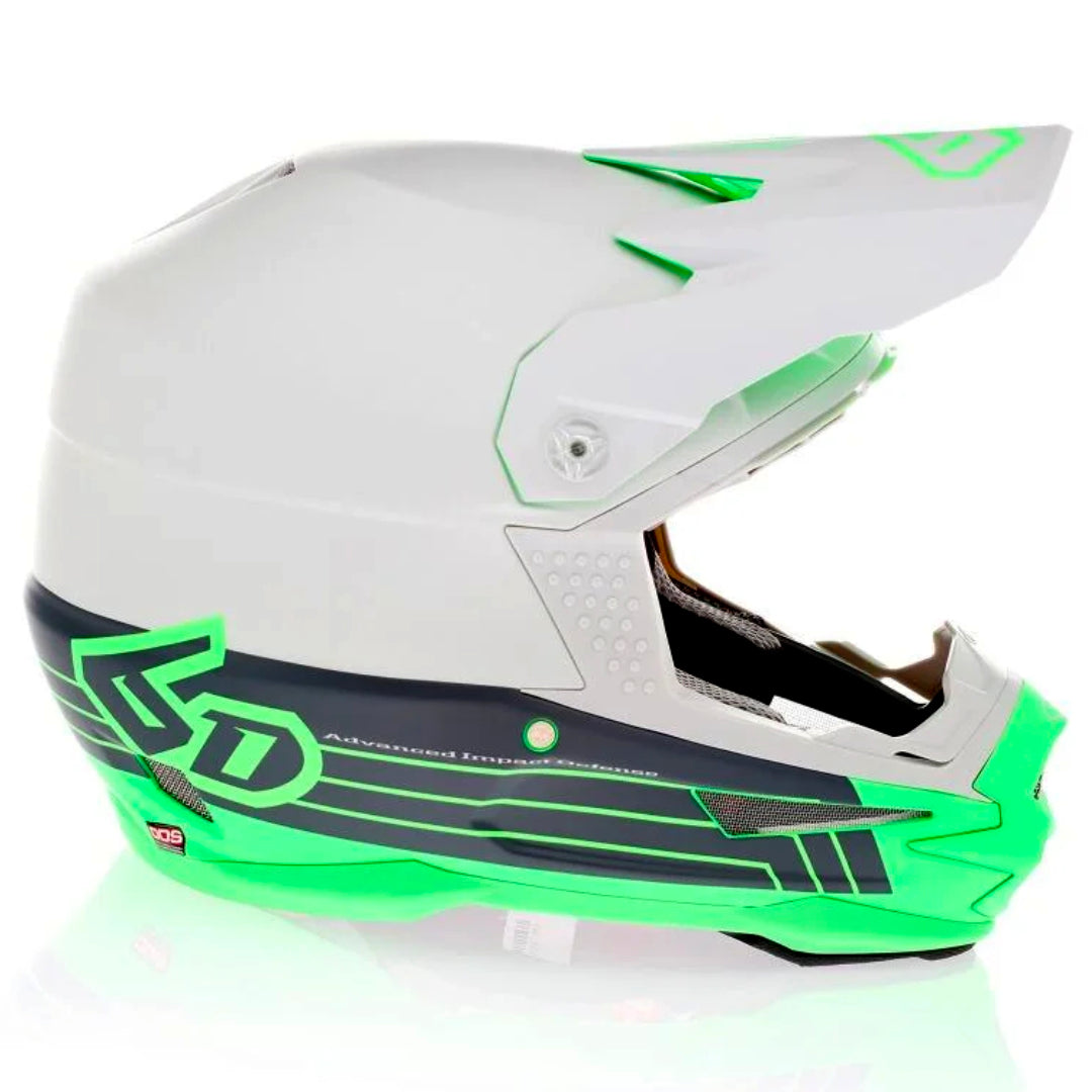 6D ATR-1 MX Helmet Split Neon Green