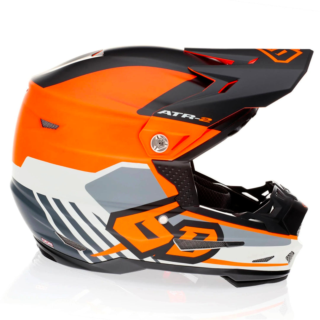 6D ATR-2Y Youth MX Helmet Target Neon Orange