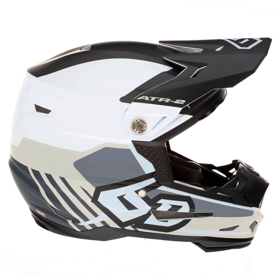 6D ATR-2Y Youth MX Helmet Target White