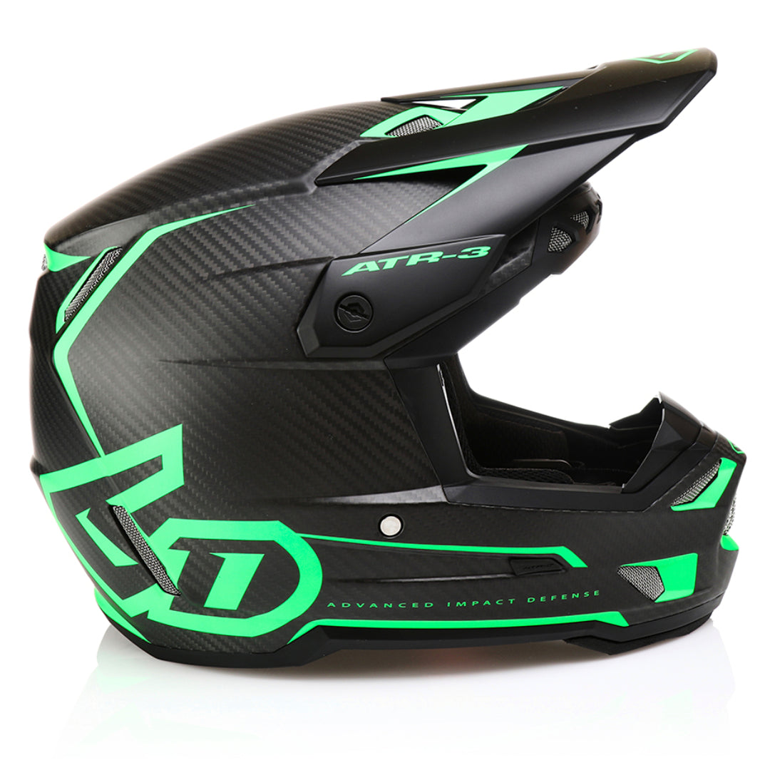 6D ATR-3 MX Helmet Nova Matte Neon Green