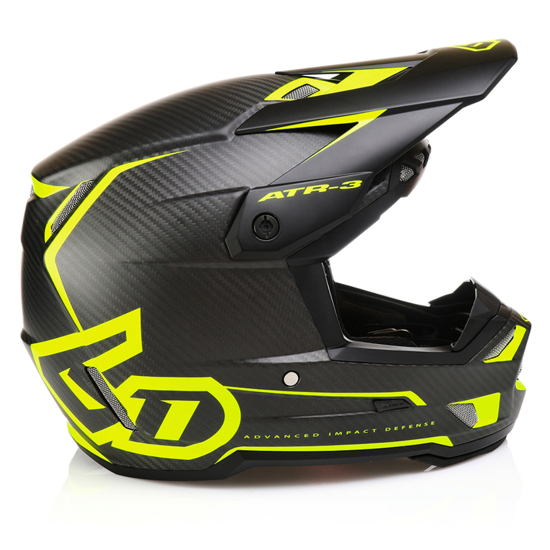 6D ATR-3 MX Helmet Nova Matte Neon Yellow