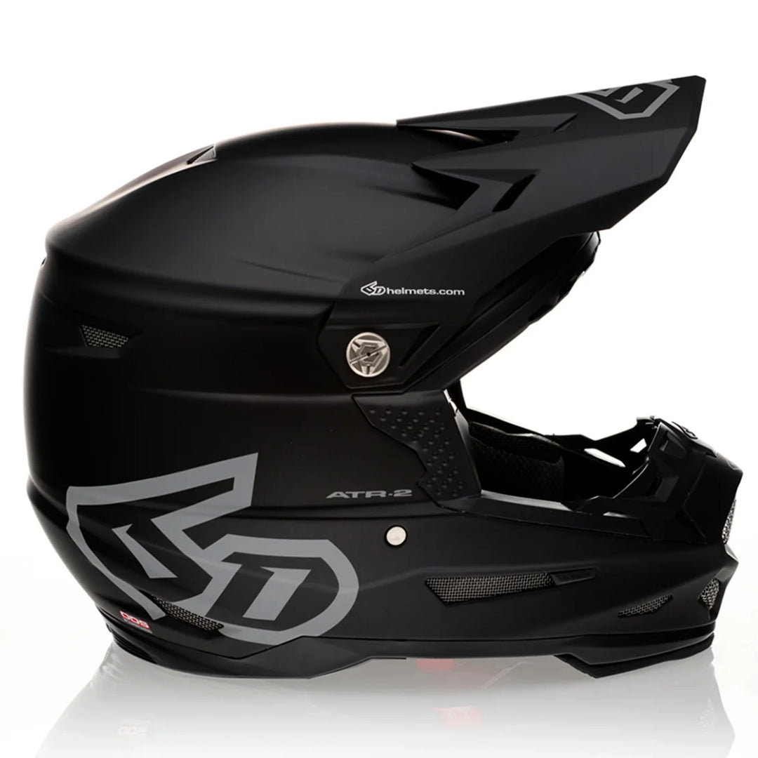 6D ATR-2Y Youth MX Helmet Solid Matte Black