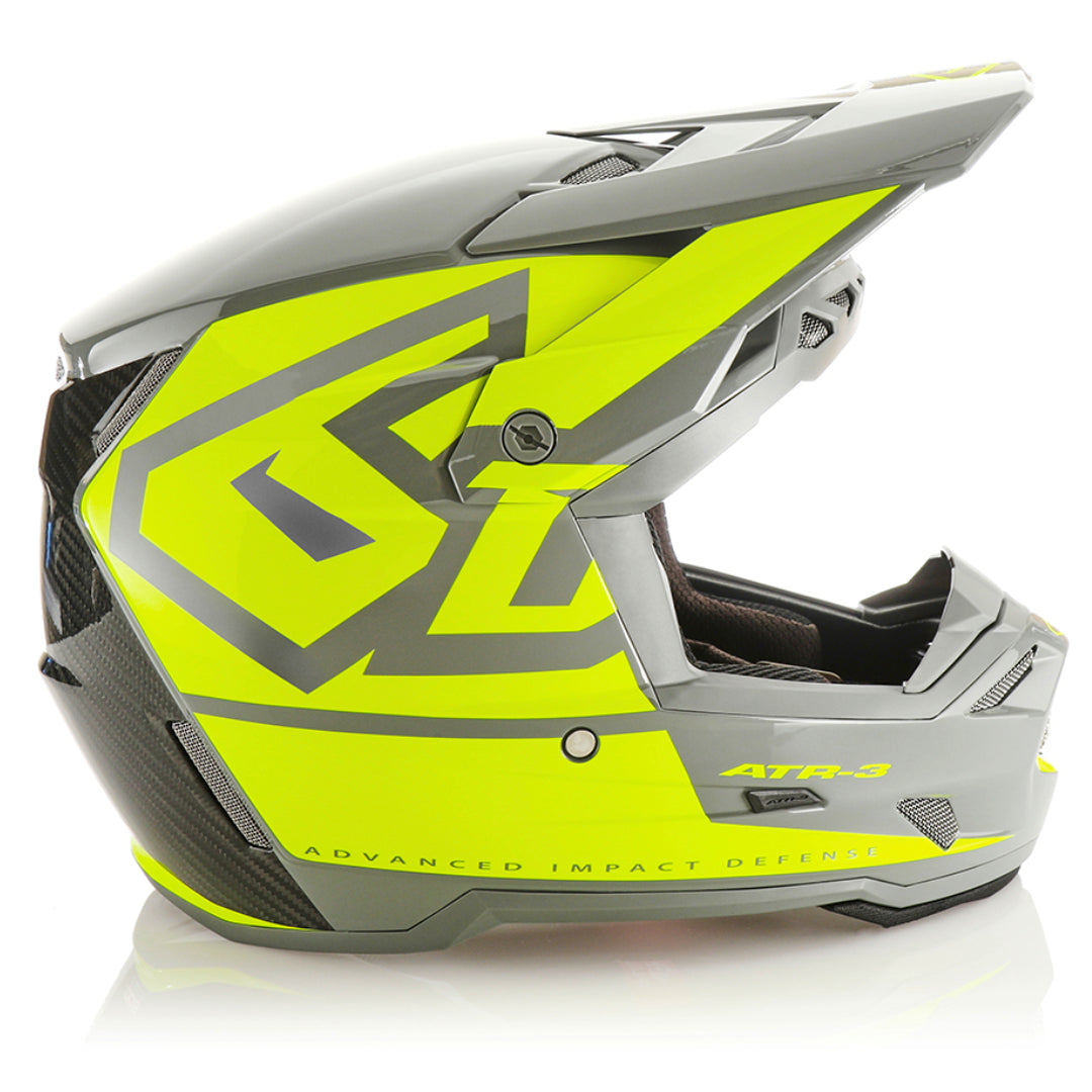 6D ATR-3 MX Helmet Hex Gloss Neon Yellow