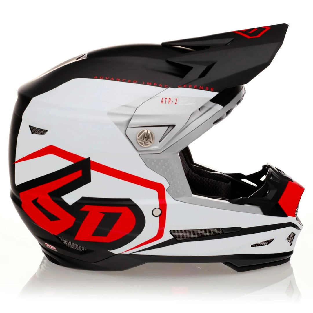 6D ATR-2 MX Helmet Delta Red White