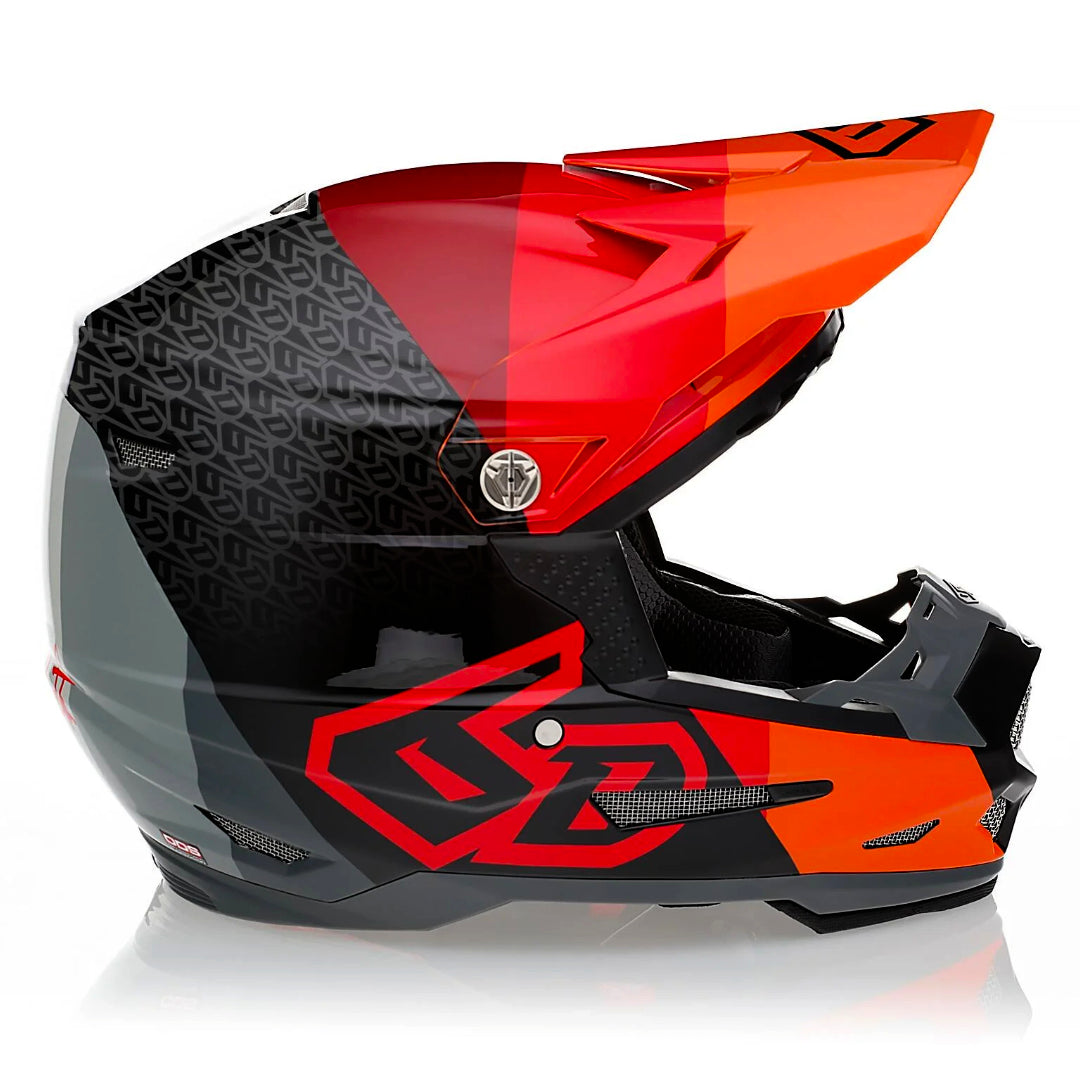 6D ATR-2Y Youth MX Helmet Range Red