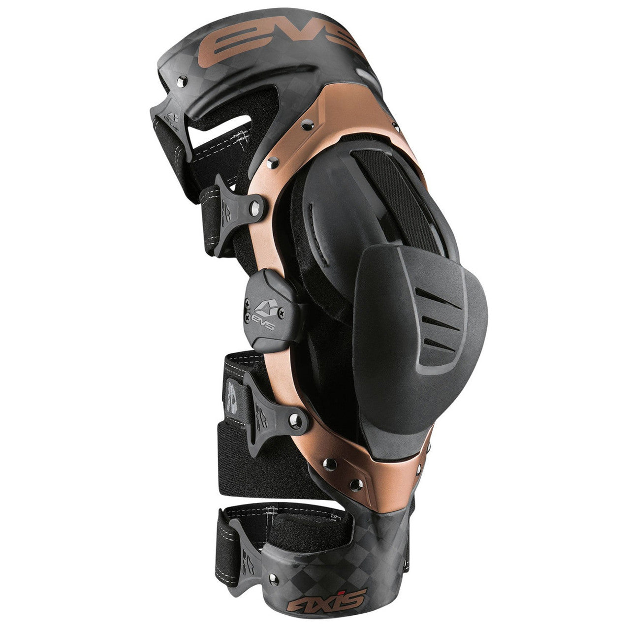 EVS Axis Pro Knee Brace Black/Copper - Pair