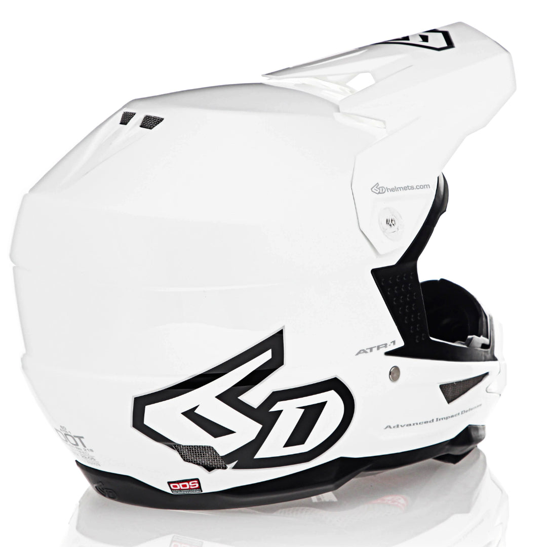 6D ATR-1 MX Helmet Gloss White