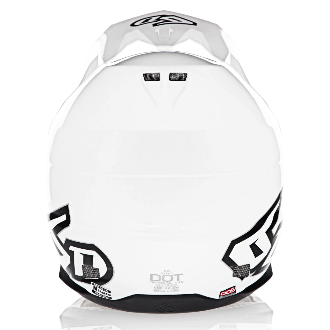 6D ATR-1 MX Helmet Gloss White