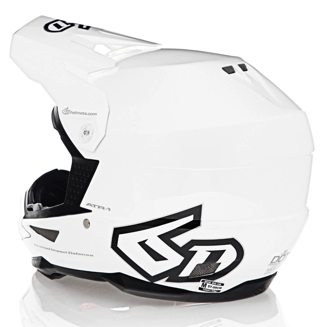 6D ATR-1 MX Helmet Gloss White