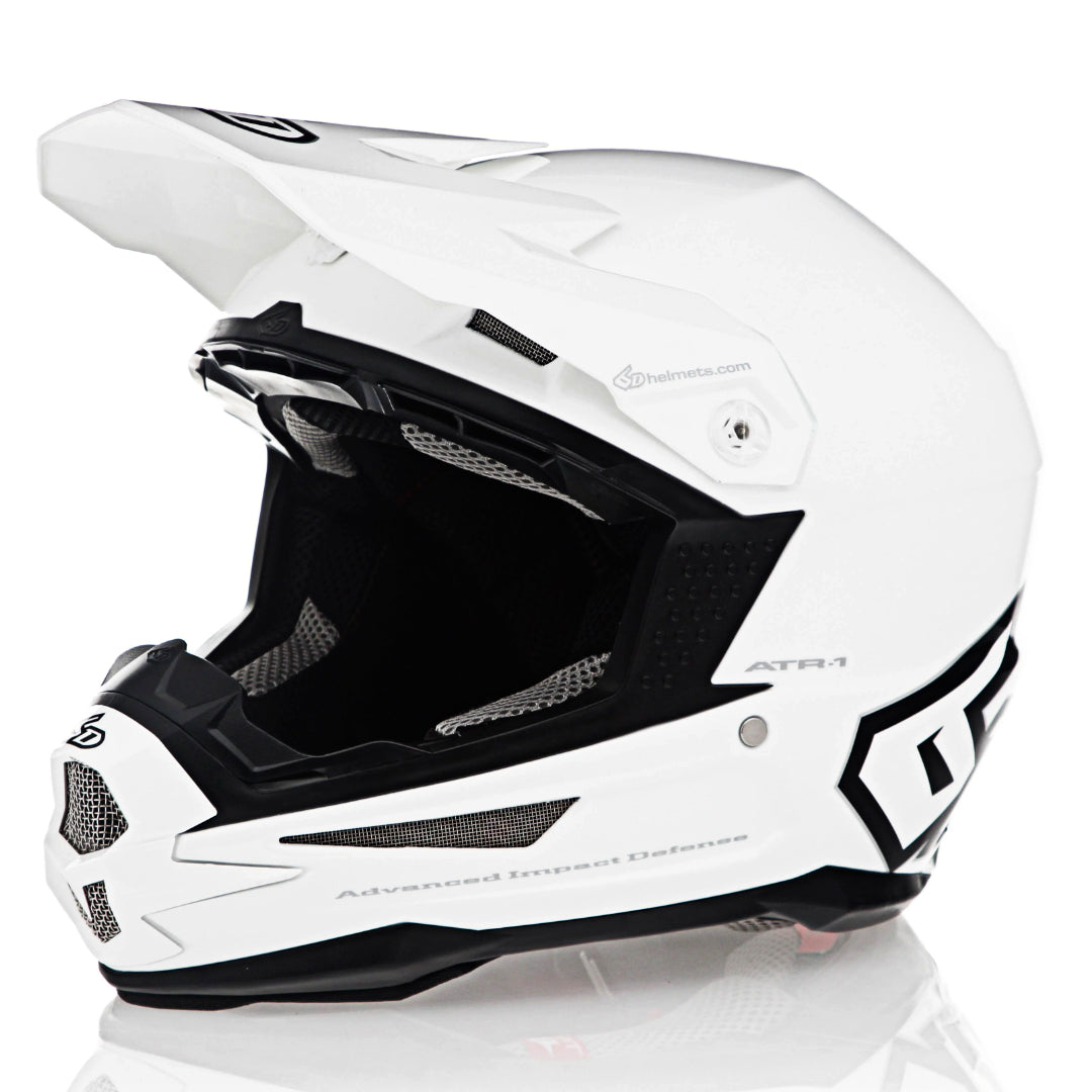 6D ATR-1 MX Helmet Gloss White