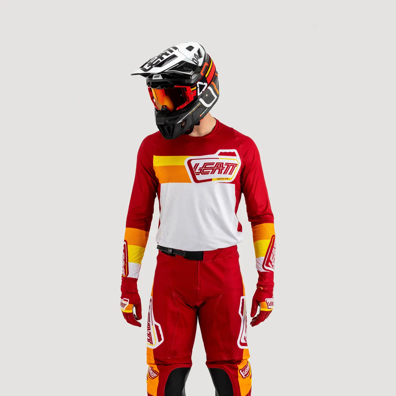 Leatt Moto 4.5 Lite MX Jersey 2025 Pitboard Ruby