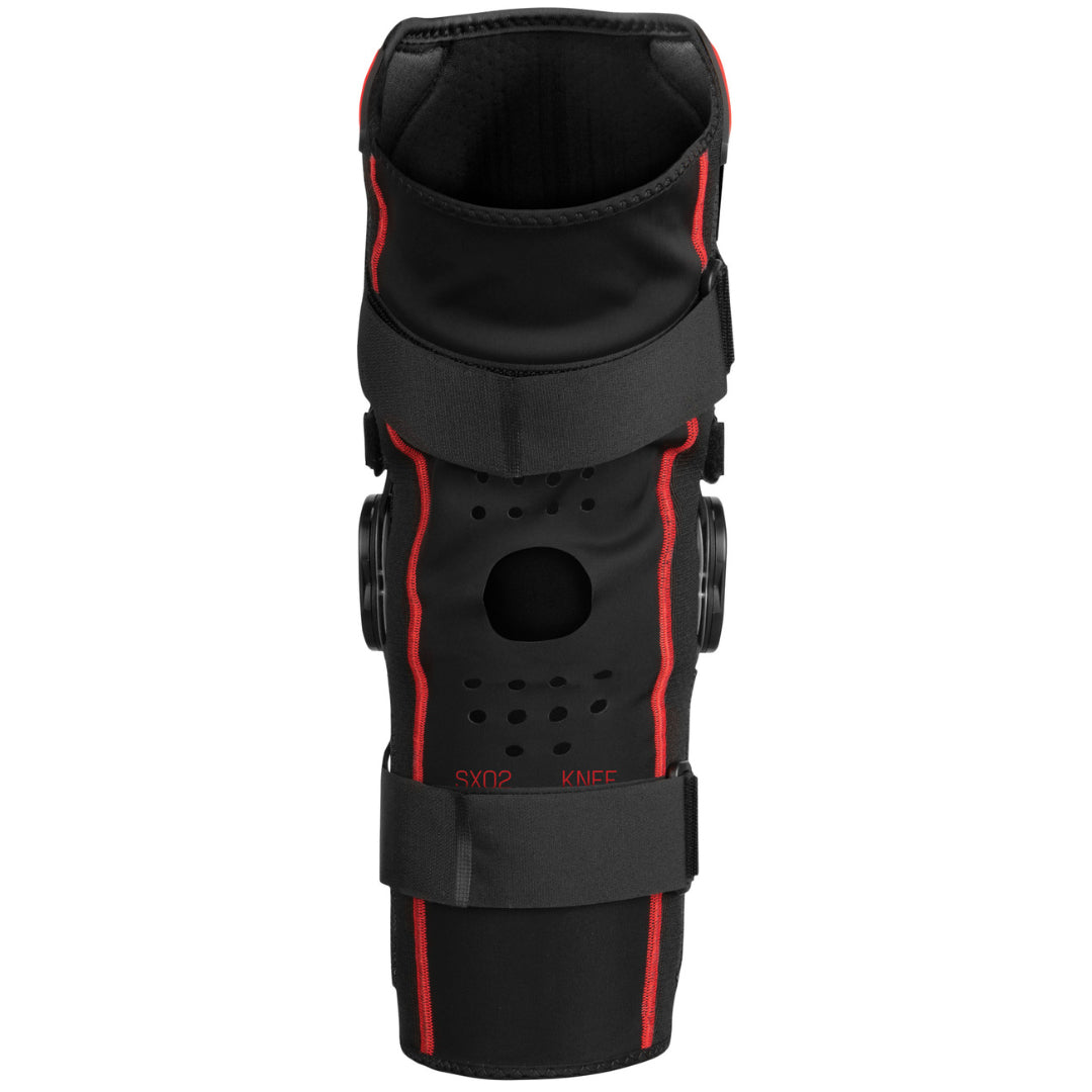 EVS SX02 Knee Brace Adult Black/Red Each