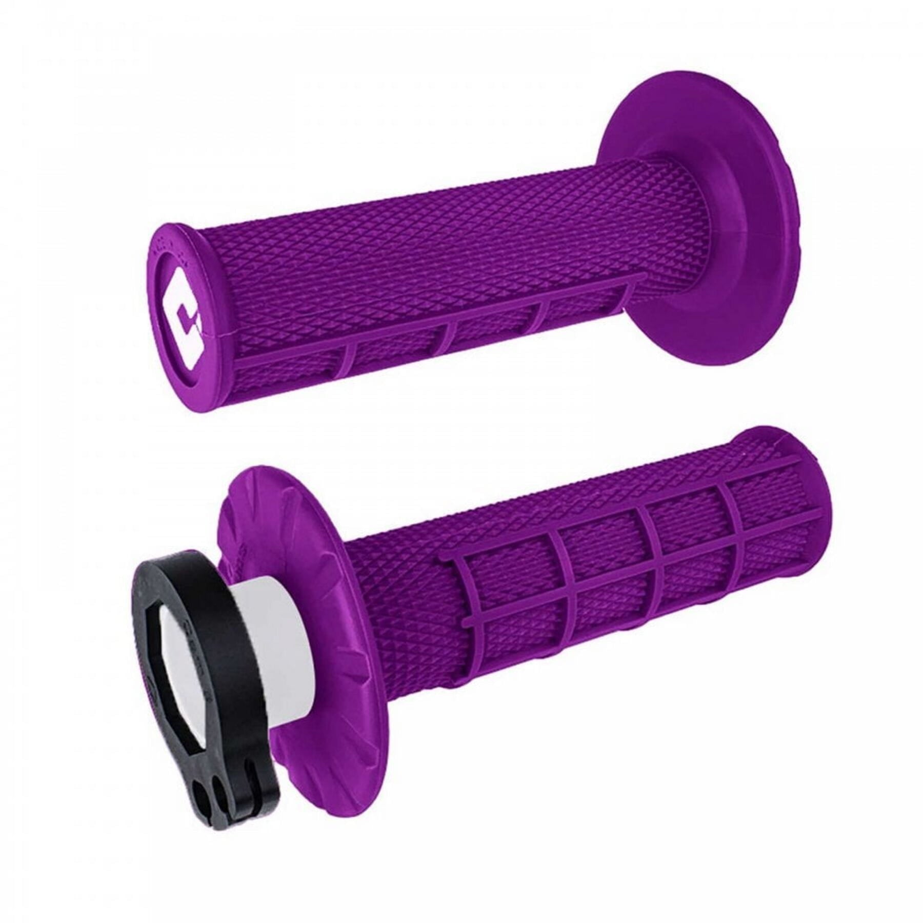 ODI Lock-On Grips Half Waffle Purple