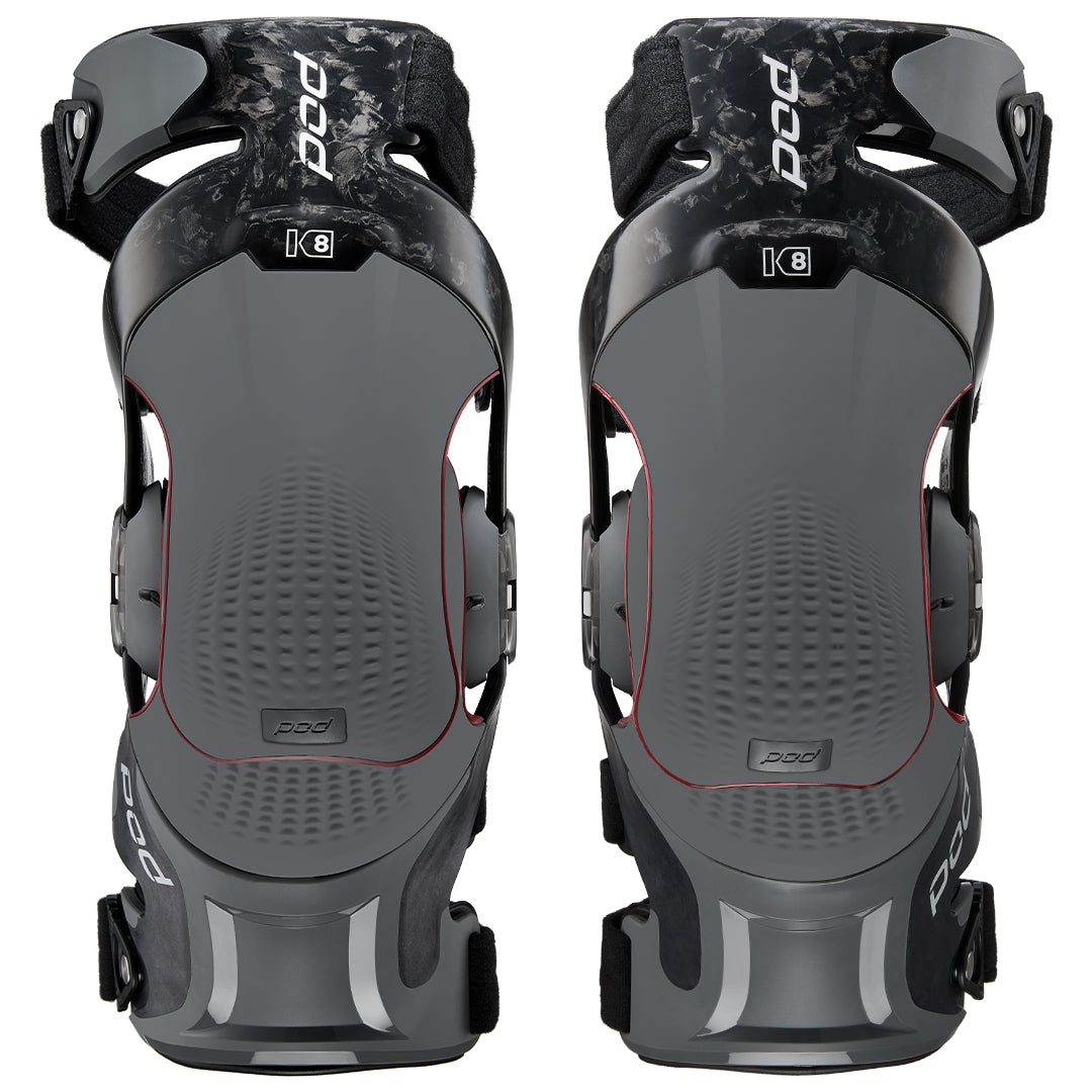 POD K8 3.0 Knee Brace Pair Carbon Black/Grey