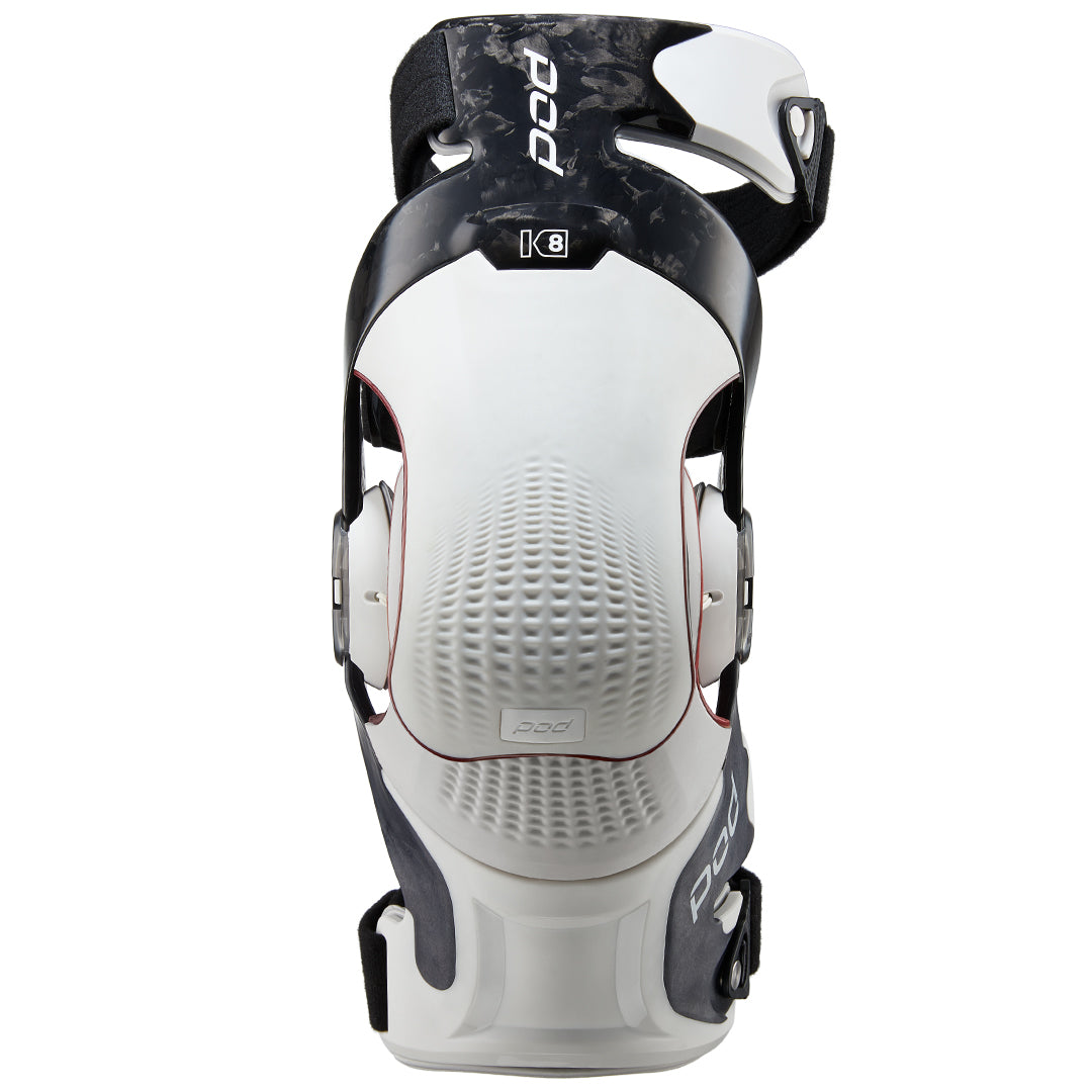 POD K8 3.0 Knee Brace Pair Carbon Black/White