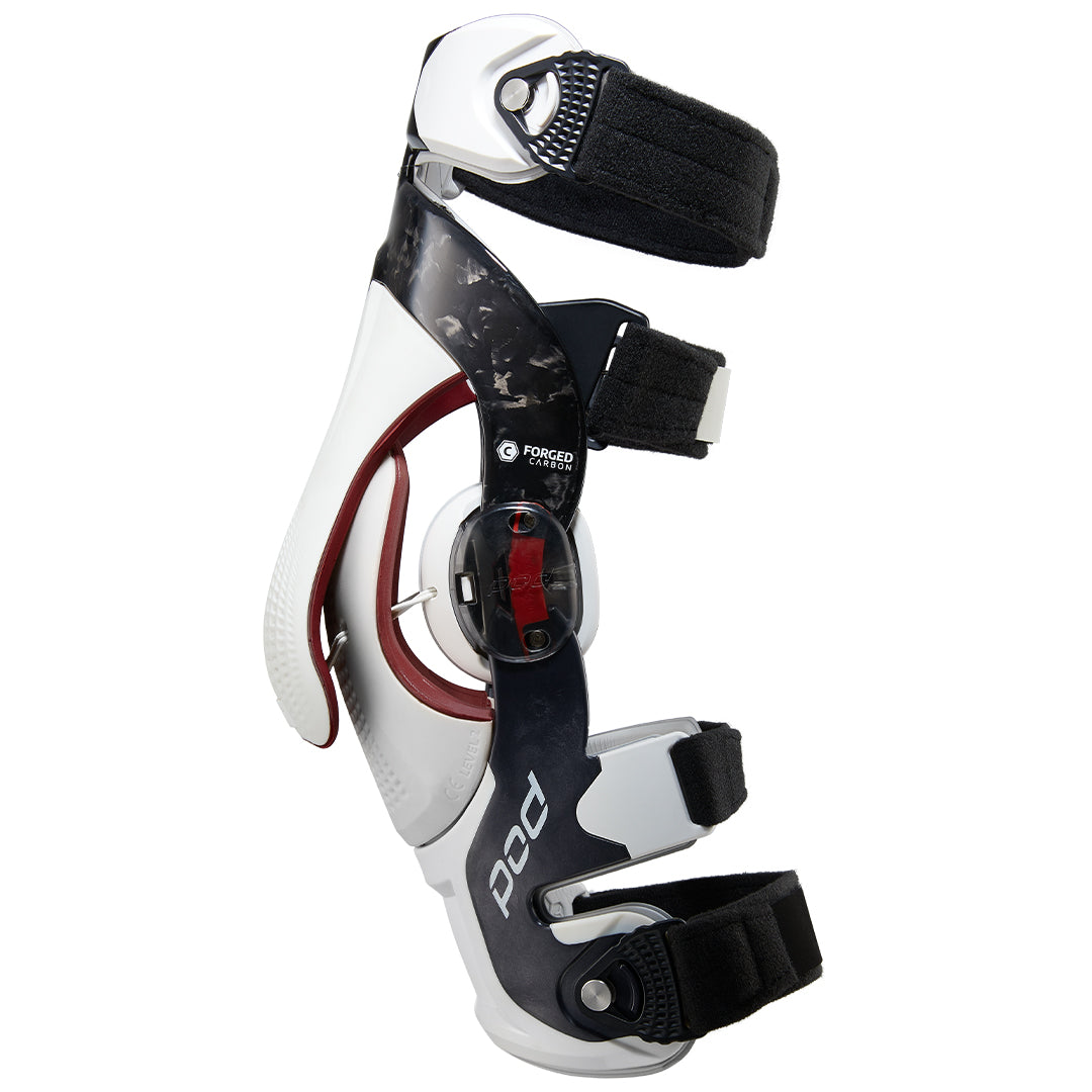 POD K8 3.0 Knee Brace Pair Carbon Black/White