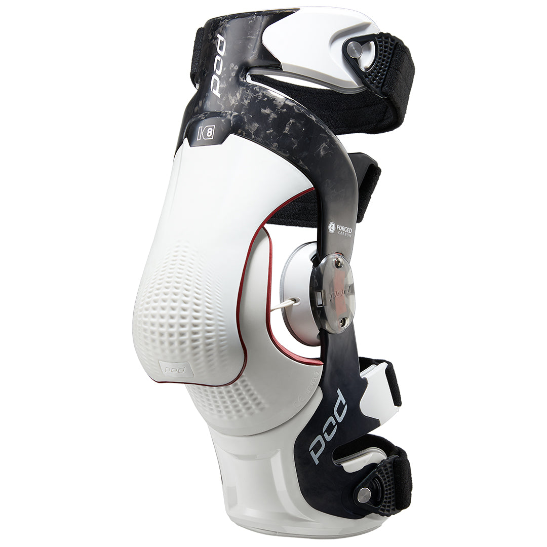 POD K8 3.0 Knee Brace Pair Carbon Black/White