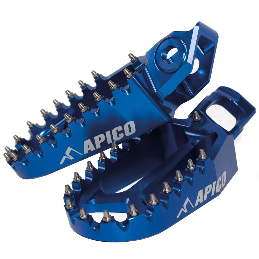 Apico Extreme Foot Pegs KTM/HQV/GAS SX/SX-F125-450 2023, TC/FC125-450 2023, MC-F250-450 FACTORY ED 2023 Blue