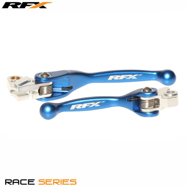 RFX Race Forged Flexible Lever Set (Blue) Kawasaki KXF250/450 04-12 Yamaha YZ125/250 01-07 YZF250 01