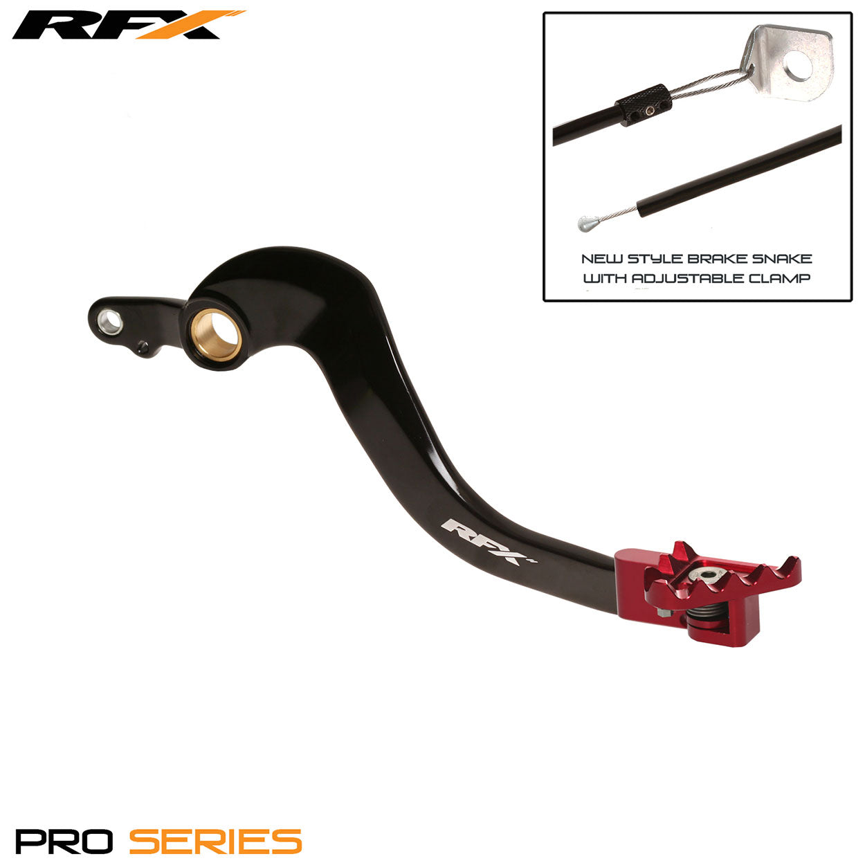 RFX Pro FT Rear Brake Lever Honda CRF 250X 04-19 Black/Red