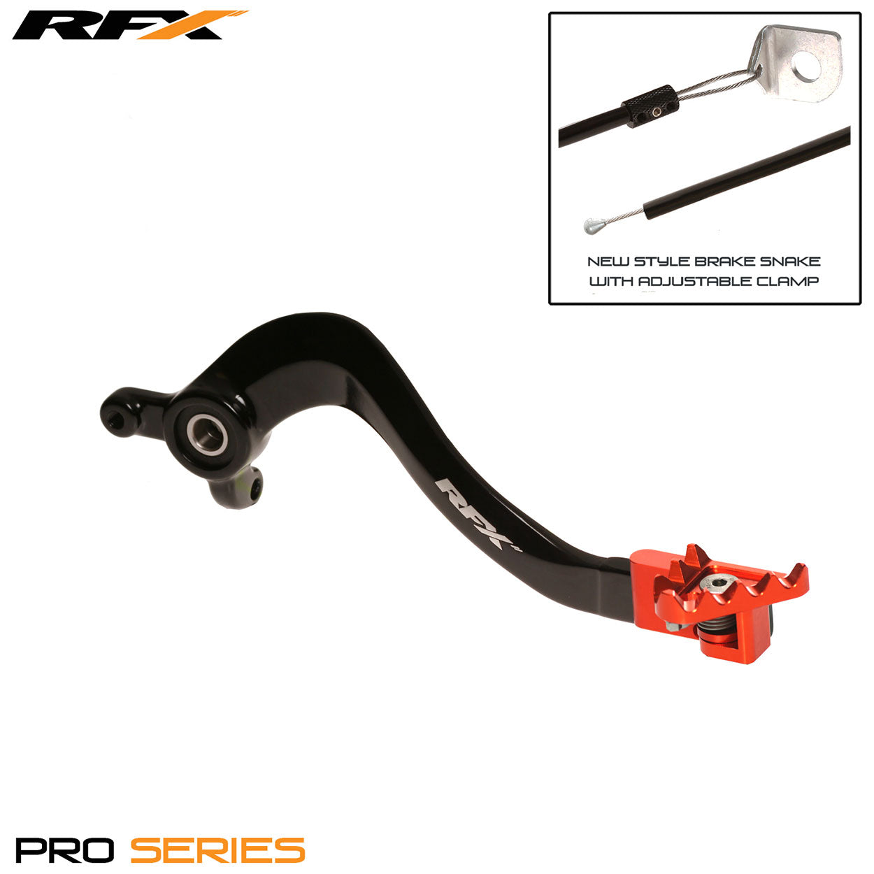 RFX Pro FT Rear Brake Lever KTM SX85 03-17 Black/Orange