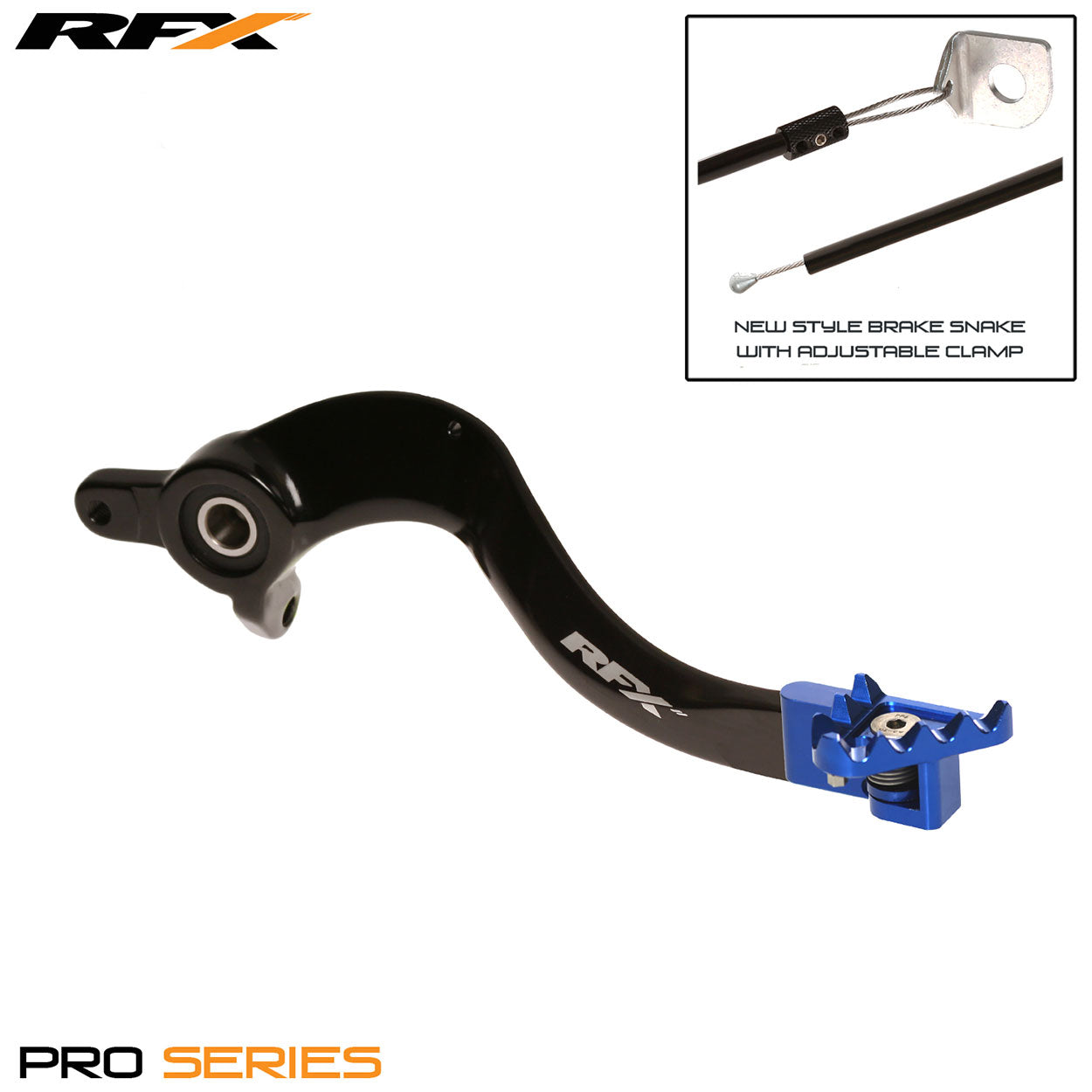 RFX Pro FT Rear Brake Lever Husky TC65 17-22 Black/Blue