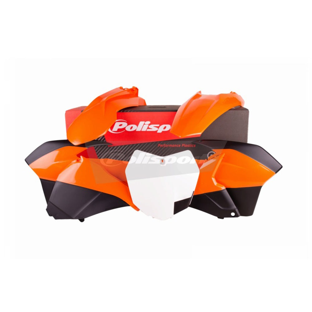 Polisport Plastic Kit Enduro KTM EXC/EXC-F 14-16 Orange/Black/White (OEM 2014)